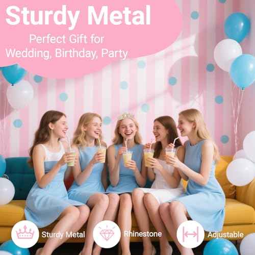 Tiara Crown for Women, Headband Hair Accessories for Birthday Wedding Party Costume