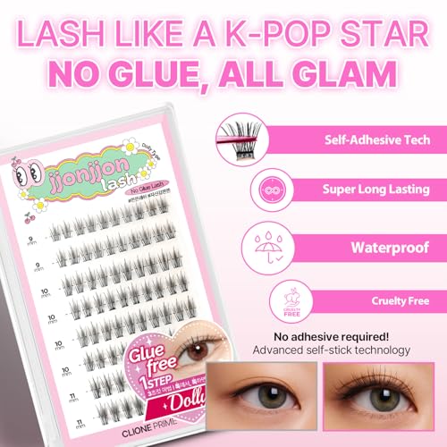 CLIONE PRIME Self Adhesive Lash Clusters - No Glue Needed