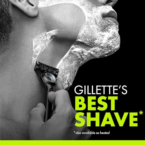 Gillette Labs Special NFL Lions Edition Shaving Razor for Men - 1 Handle, 4 Razor Blade Refills & Magnetic Stand, GilletteLabs with Exfoliating Bar