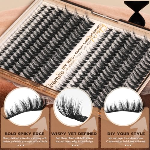 Kiromiro Wispy Lash Clusters 10-20mm Fluffy Eyelash Extensions