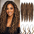 18 Inch Deep Wave Crochet Hair for Black Women - 100 Strands