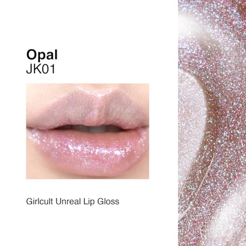 GIRLCULT Shimmer Lip Gloss - Mirror Shine Glitter Topper for Radiant Lips