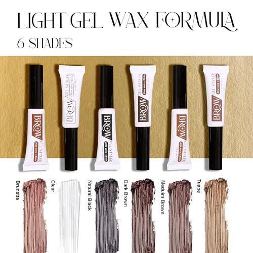 EBIN Brow Gel Styler Medium Brown - Water Resistant
