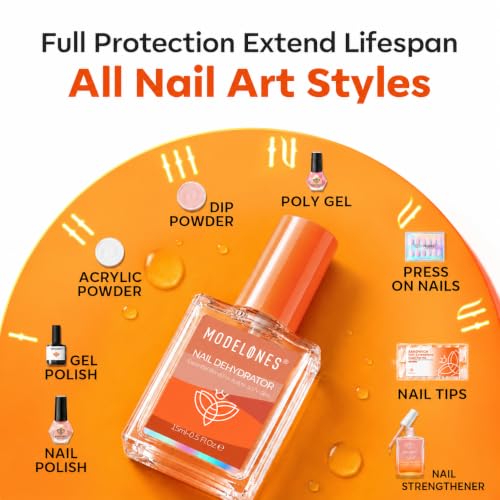Modelones Acid-Free Nail Dehydrator & pH Bonder for Gel Nails