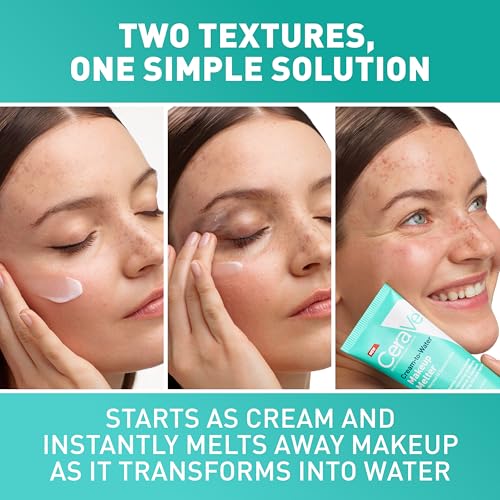 CeraVe Cream-to-Water Makeup Remover with Squalane & Ceramides, 4 oz