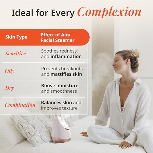 Vanity Planet Aira Ionic Facial Steamer Rose Gold