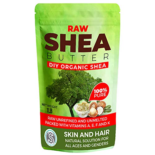 Organic Shea Butter DIY - 16 oz Unrefined, Pure, 100% Natural, Handmade and Fragrance Free | Hair and Body Butter ¡¦