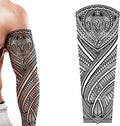 2x Tribal Turtle Temporary Tattoos | Polynesian Maori Design