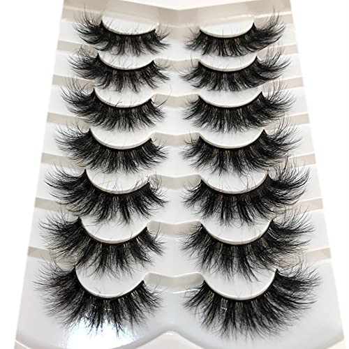 Cat-Eye 8D Faux Mink Lashes 18MM - 7 Pairs Pack