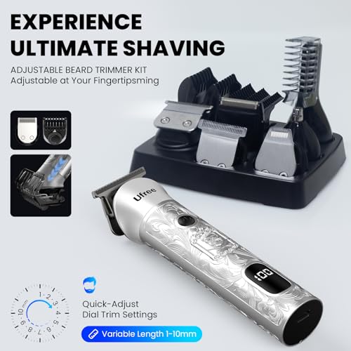 Ufree 7-in-1 Beard Trimmer for Men | 1-10mm Adjustable