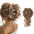 Messy Bun Hair Piece Curly Chignon with Elastic Band