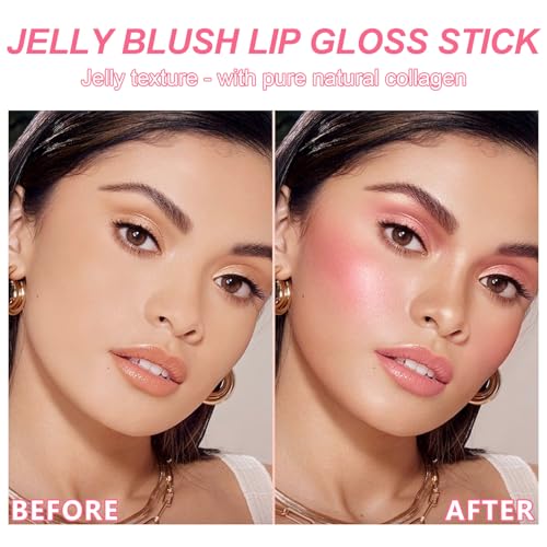Jelly Blush Contour Stick Trio - Waterproof Cheek & Eye Makeup Set
