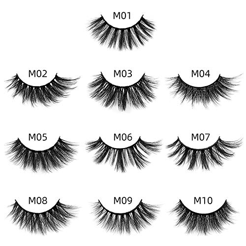 HBZGTLAD Wholesale Eyelashes 10/20/30/40/50/100 Pairs Faux 3D Mink Lashes Natural False Eyelashes Makeup Cilios Thick Mink Eyelashes In (mix 30pair)