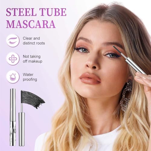 Waterproof Metal Wand Mascara – Volume & Length, 2 Pack