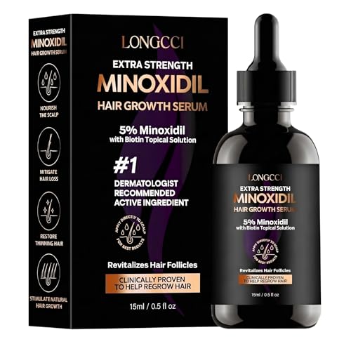 5% Minoxidil Hair Growth Serum for Women with Biotin - 15ML