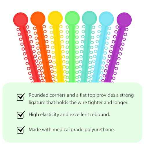 1040 Pcs Multi-Color Rubber Bands, Orthodontic Ligature Ties Kit - O-rings Braces Dental Ties for Orthodontic Procedures and Dental Braces (40 items)
