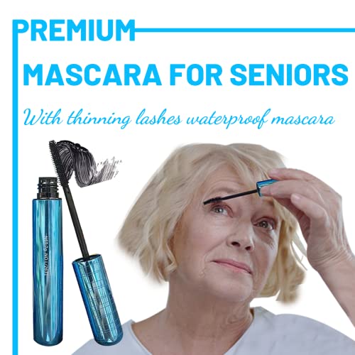 Mascara for Women 60+ | Waterproof, Hypoallergenic, Volumizing (2 Pack)