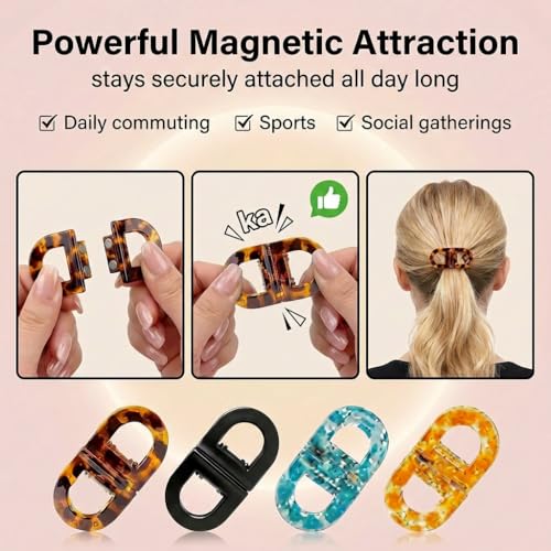 Magnetic Hair Clips for Women | Strong Hold No-Slip Styling