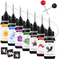 Temporary Tattoo Ink Kit with 103 Stencils - 7 Colors for DIY Tattoos