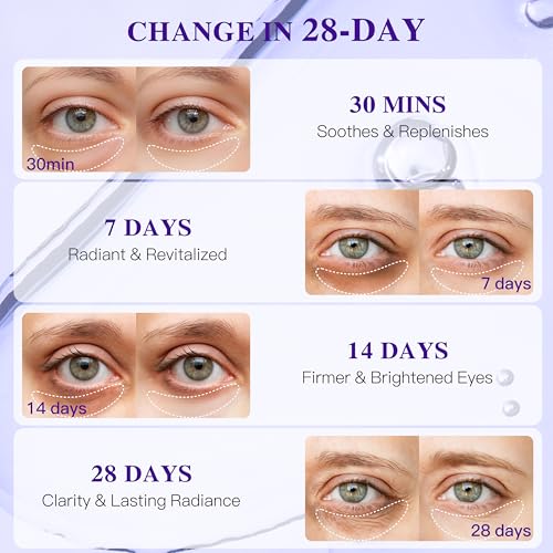 ICIKOL 24 Pairs Grape Seed Collagen Under Eye Patches for Dark Circles & Puffiness