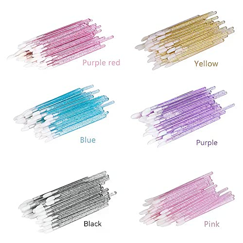 600 Disposable Lip Gloss Wands - Crystal Handle Lipstick Applicators