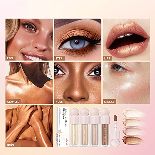 RILIMIOO Liquid Highlighter Stick - Waterproof Glow for Face & Body