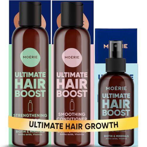 Moerie Hair Growth Shampoo, Conditioner & Spray Set