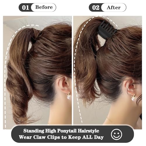 8PCS Claw Hair Clips for Thin & Thick Hair, 1.6" Matte