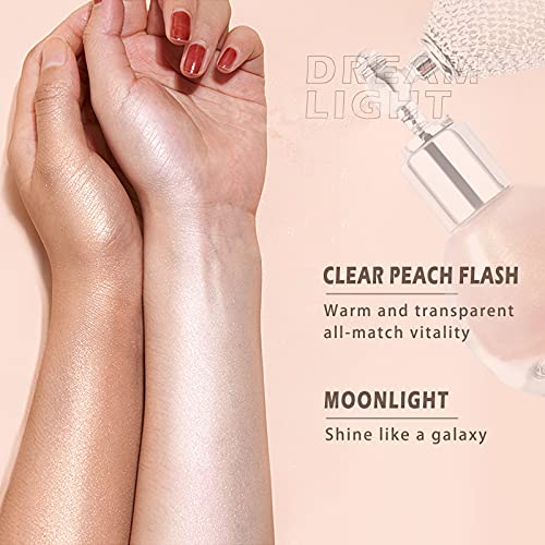 NewBang Highlighter Powder Spray - 2 Colors Pearl White & Nude Pink