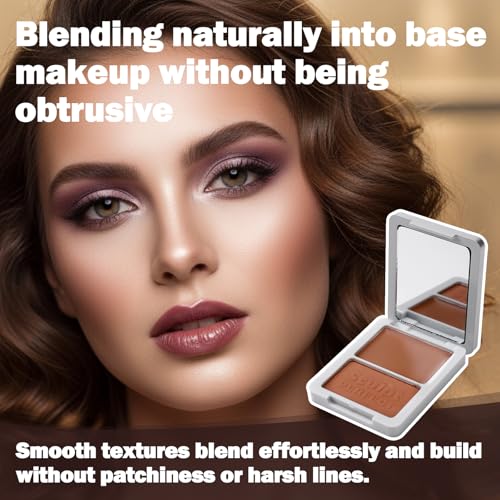 Contour Bronzer Duo Palette – Matte Cream & Powder