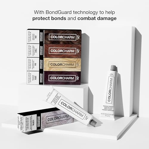 COLORCHARM Permanent Cream Hair Dye for Gray Coverage - Darkest Shades