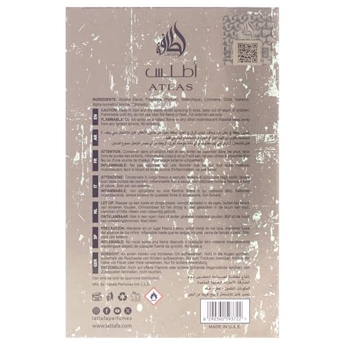 Atlas Eau de Parfum Spray for Women and Men, 1.85 oz