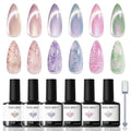 Modelones Pearl Cat Eye Gel Nail Polish Set with Magnet - 6 Colors