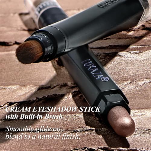 LUXAZA PRO Eyeshadow Stick 6-Piece Set - Nude Brown Metallic