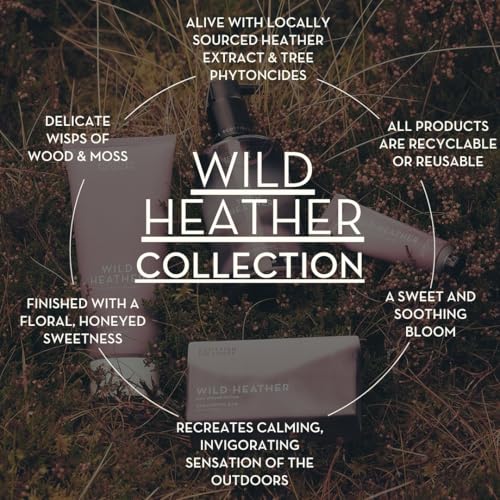 Scottish Fine Soaps Wild Heather Luxury Hand Care Set, Purple, with Organic Heather Extract, Hand Wash and Lotion, 600ml