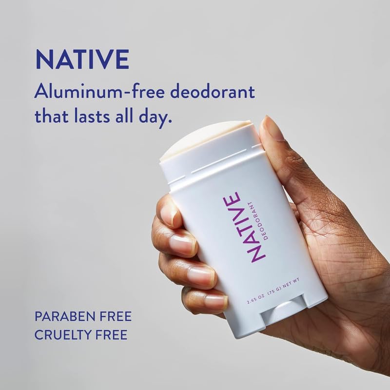 Native Deodorant Contains Naturally Derived Ingredients, 72 Hour Odor Control | Deodorant for Women and Men, Aluminum Free with Baking Soda, Coconut Oil and Shea Butter | Lavender & Rose, 2-Pack