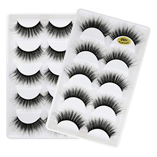 Vayator 3D Mink False Eyelashes 10 Pairs Natural Dramatic Volume