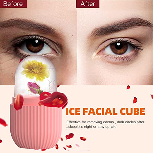 Ice Cube Roller Massager for Face - Reduce Puffiness & Migraine