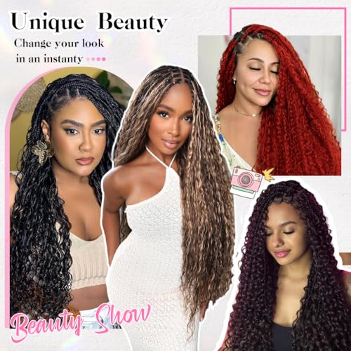 10" Deep Wave Brazilian Virgin Braiding Hair - 50g Auburn