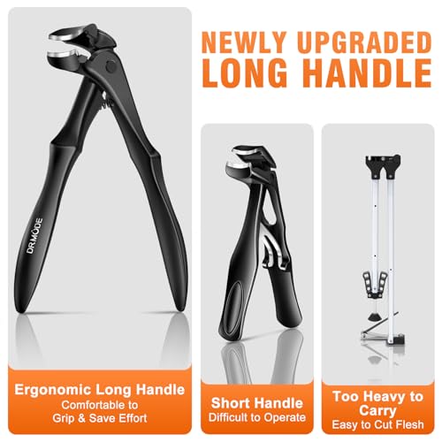 DRMODE Long Handled Toenail Clippers for Thick Nails - Seniors & Adults