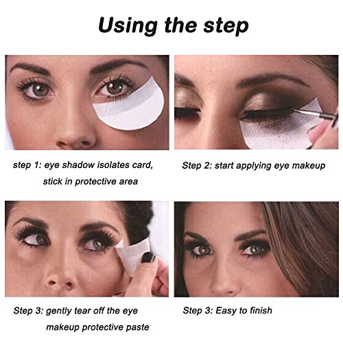 150pcs Eyeshadow Shields Eye Pads Makeup Stencil Tape