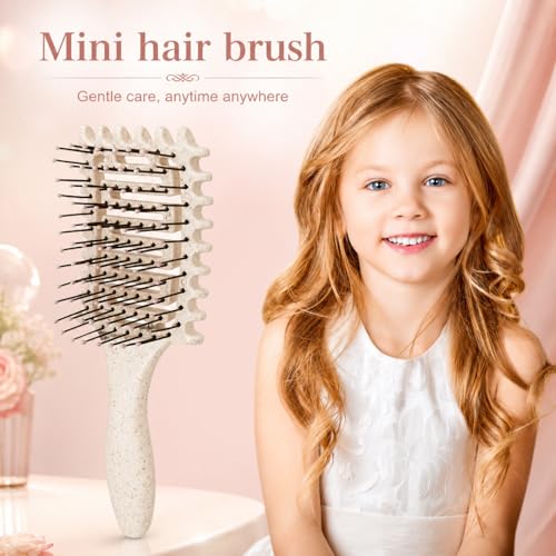 Yingbtr 2Pcs Curl Defining Vented Hair Brush for Curly & Wavy Hair, Detangling & Styling Tool