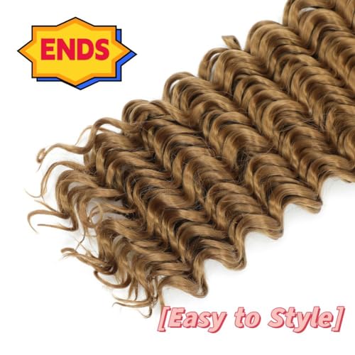 Braiding Hair Boho Hair for Braiding Deep Wave Braiding Hair for Woman Boho Braids Wet and Wave, Bulk Braiding Hair For Micro Braids Curly Deep Bulk 20 Inch Nature Black