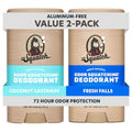 Dr. Squatch Natural Men's Deodorant 2-Pack – 72hr Odor Protection