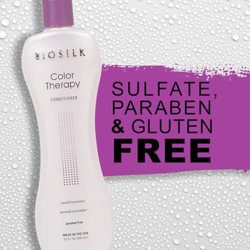 BioSilk Color Therapy Conditioner 12 oz | Color-Safe Moisturizing