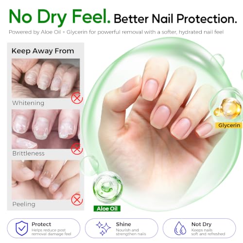 Morovan Acetone Gel Nail Polish Remover with Pump Dispenser - 6.34 oz