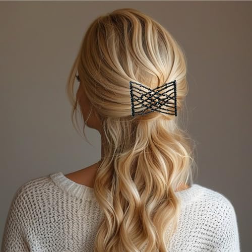 Magic Hair Comb 5-Pack Elastic Double Comb Hair Clips