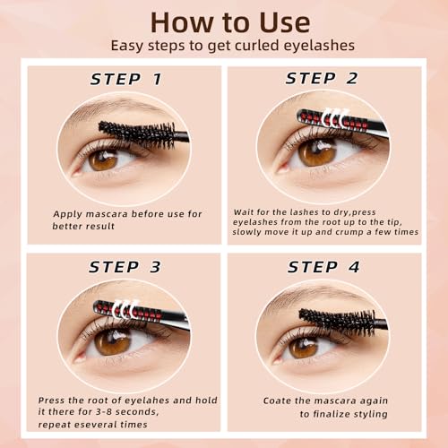 Heated Eyelash Curler USB Rechargeable Electric 3 Heat Modes