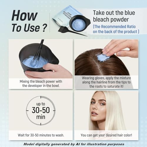 JUANCHI Hair Bleach Powder 100g - Lifts 8 Levels