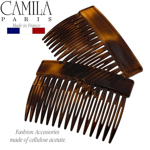 Camila Paris CP2942 French Twist Hair Combs, 3" Small Side Comb Clips
